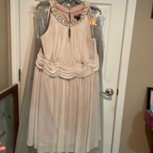 Jessica Howard dress with rhinestone and beading neckline collar size 24